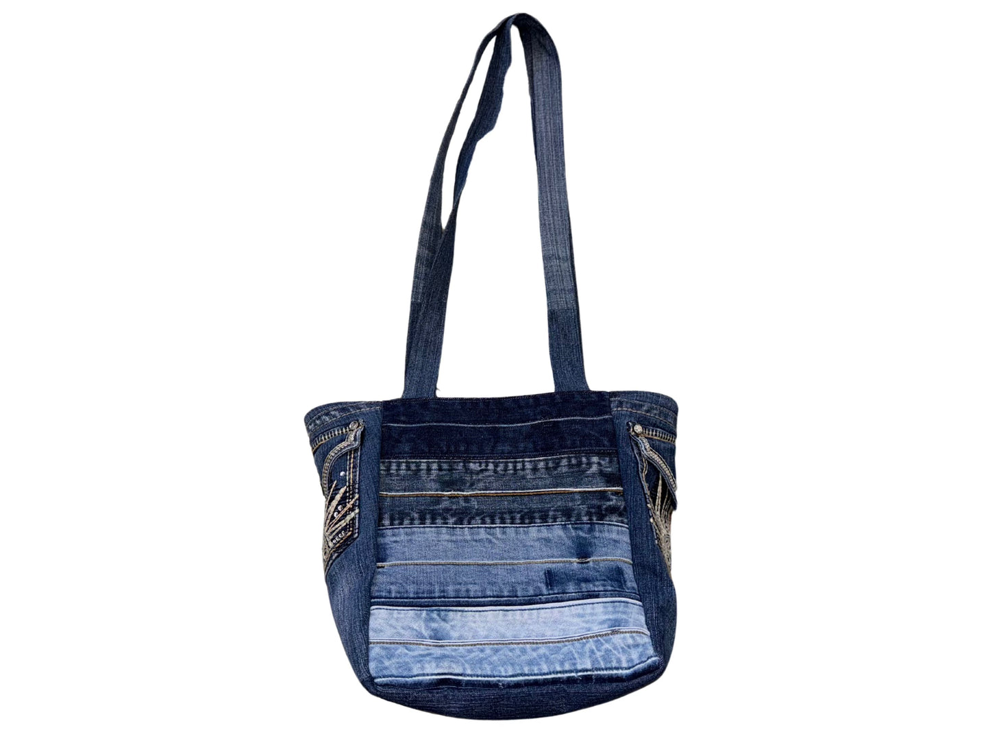 (Copy) Handmade Denim Tote Dicey Dyes